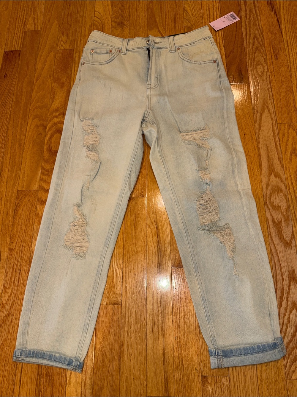 wild fable Light Wash High-Rise Distressed Women's Jeans